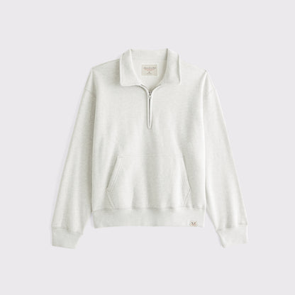 Abercrombie Heritage Heavyweight Half-Zip Sweatshirt
