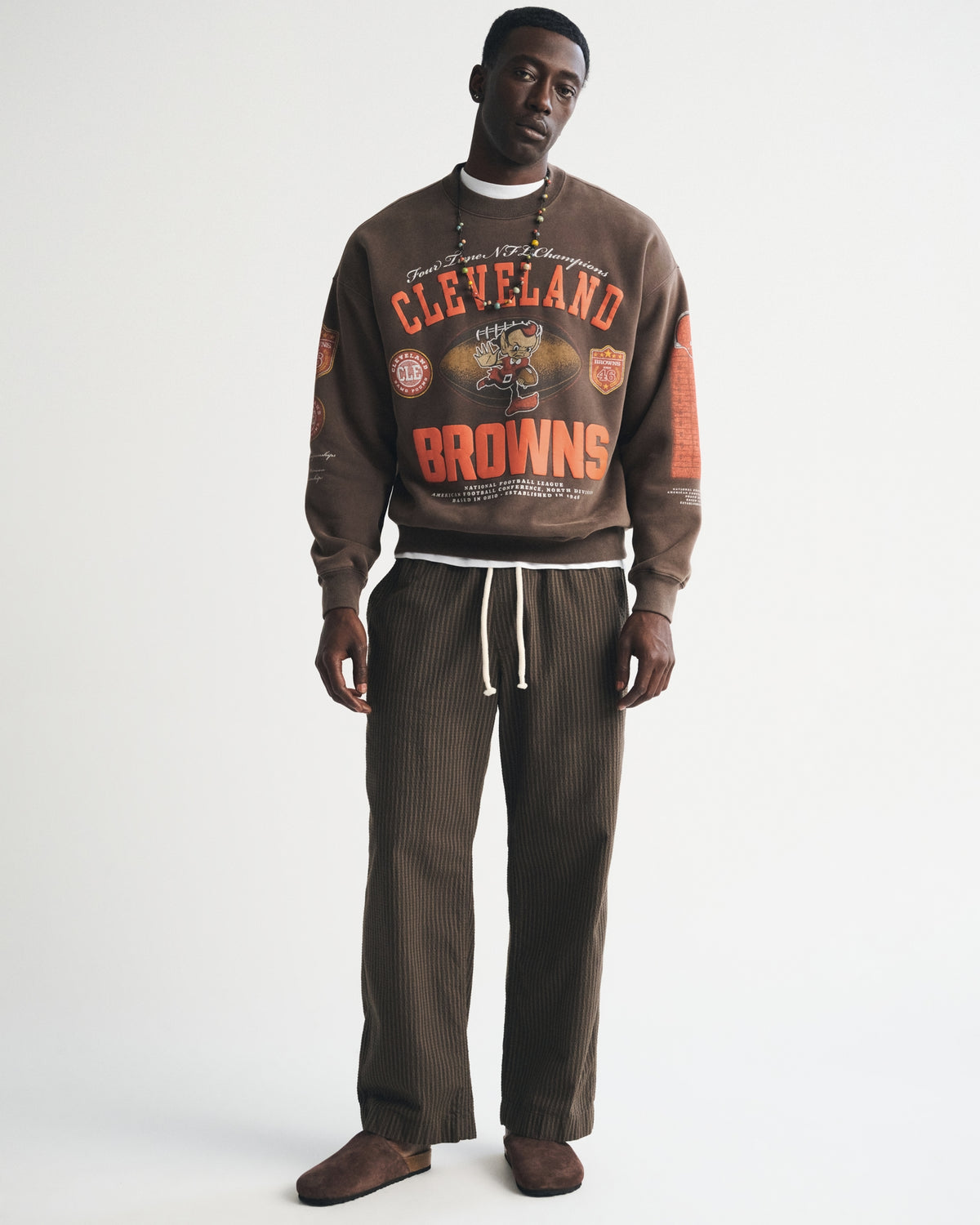 Abercrombie Green Bay Packers Crew Sweatshirt
