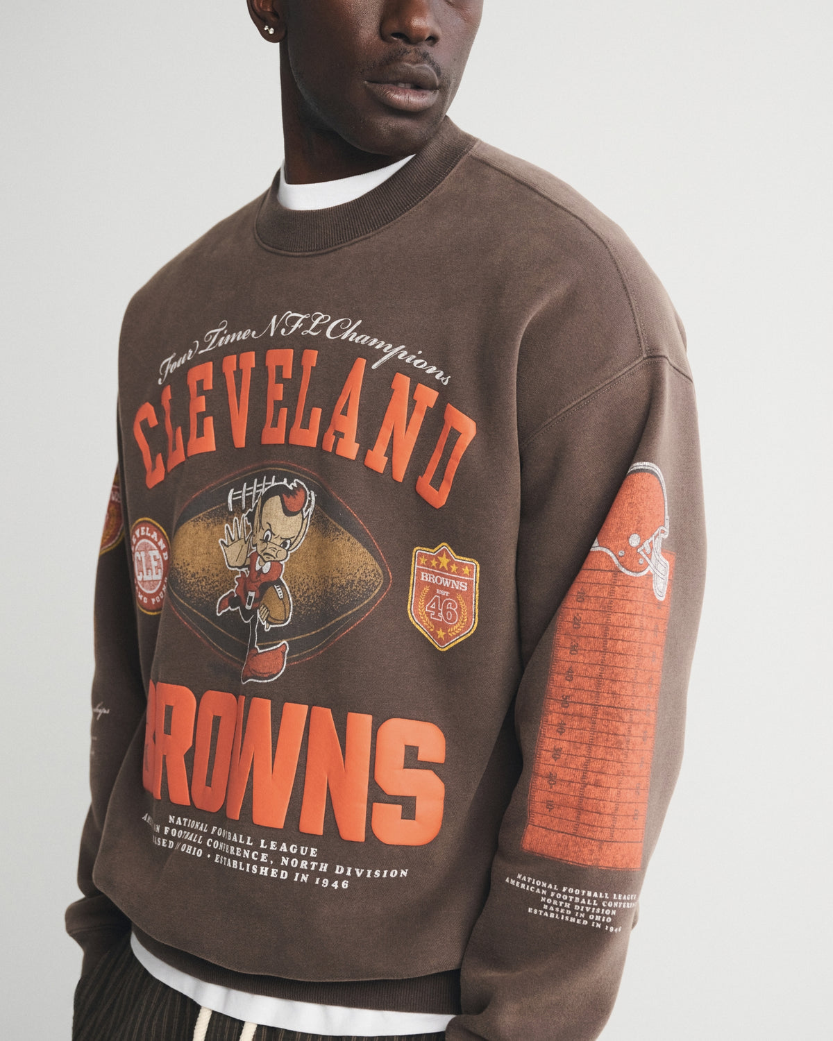 Abercrombie Green Bay Packers Crew Sweatshirt