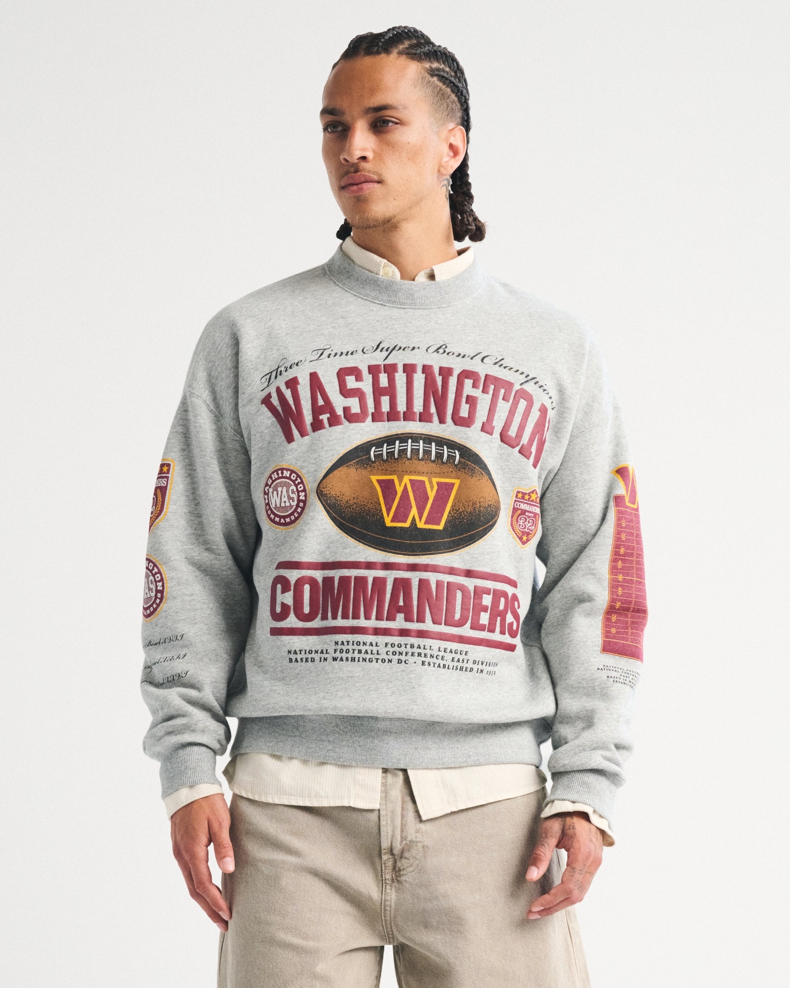 Abercrombie Green Bay Packers Crew Sweatshirt