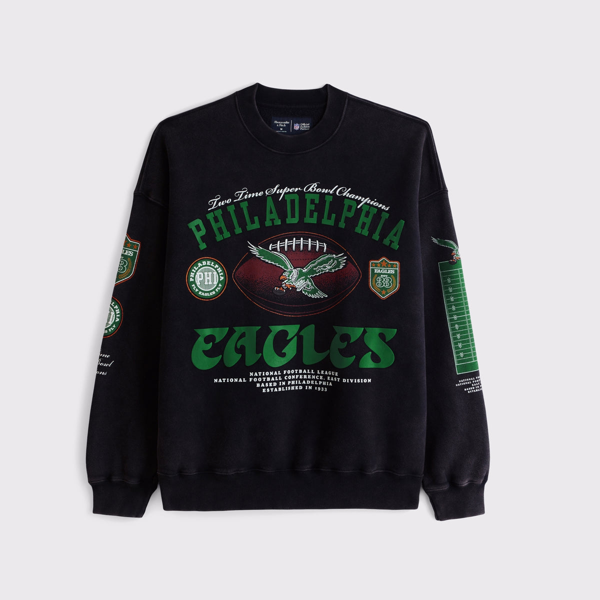 Abercrombie Green Bay Packers Crew Sweatshirt