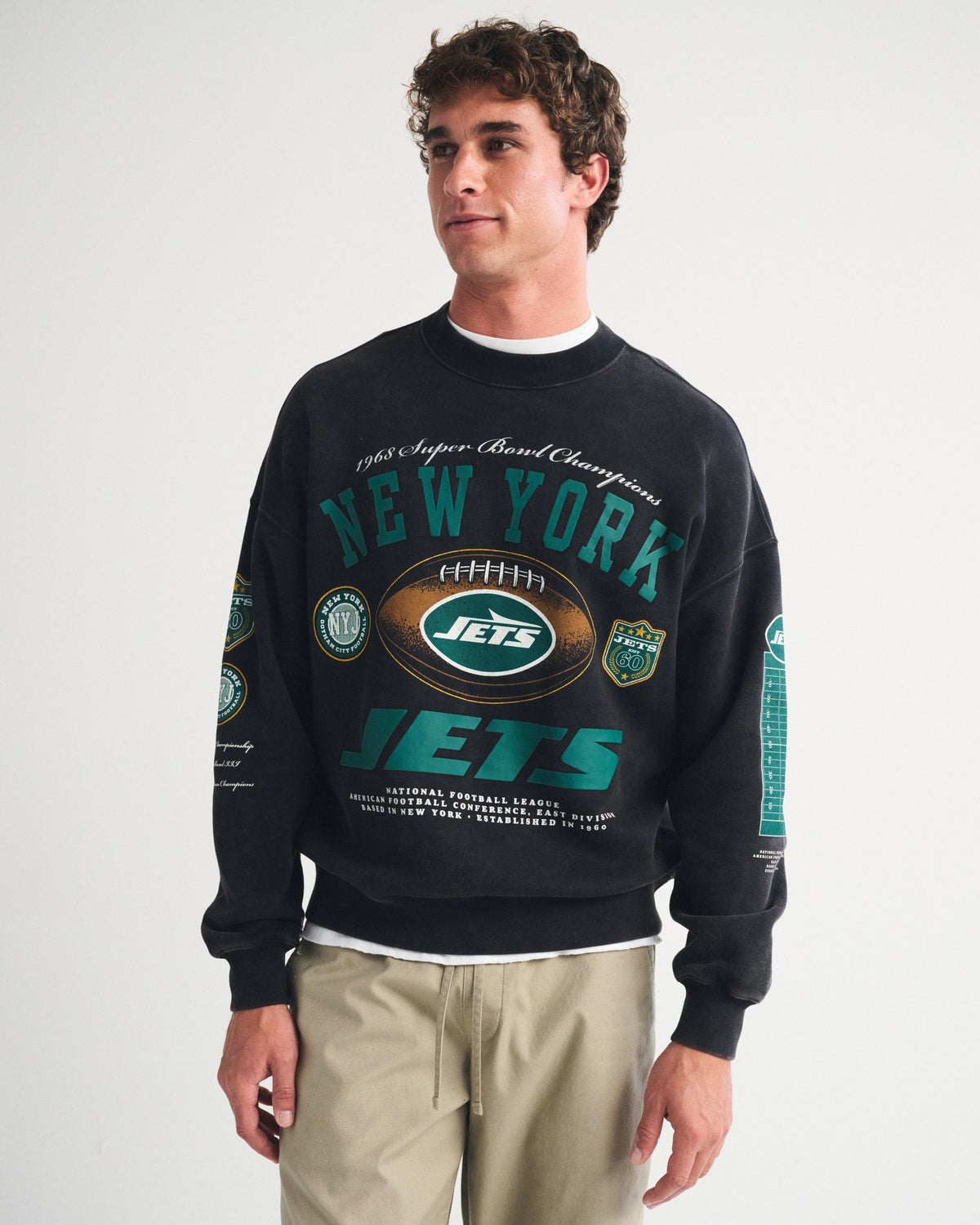 Abercrombie Green Bay Packers Crew Sweatshirt