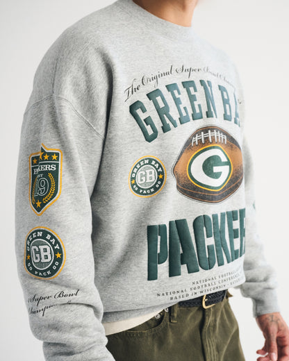 Abercrombie Green Bay Packers Crew Sweatshirt