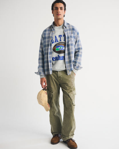 Abercrombie Green Bay Packers Crew Sweatshirt