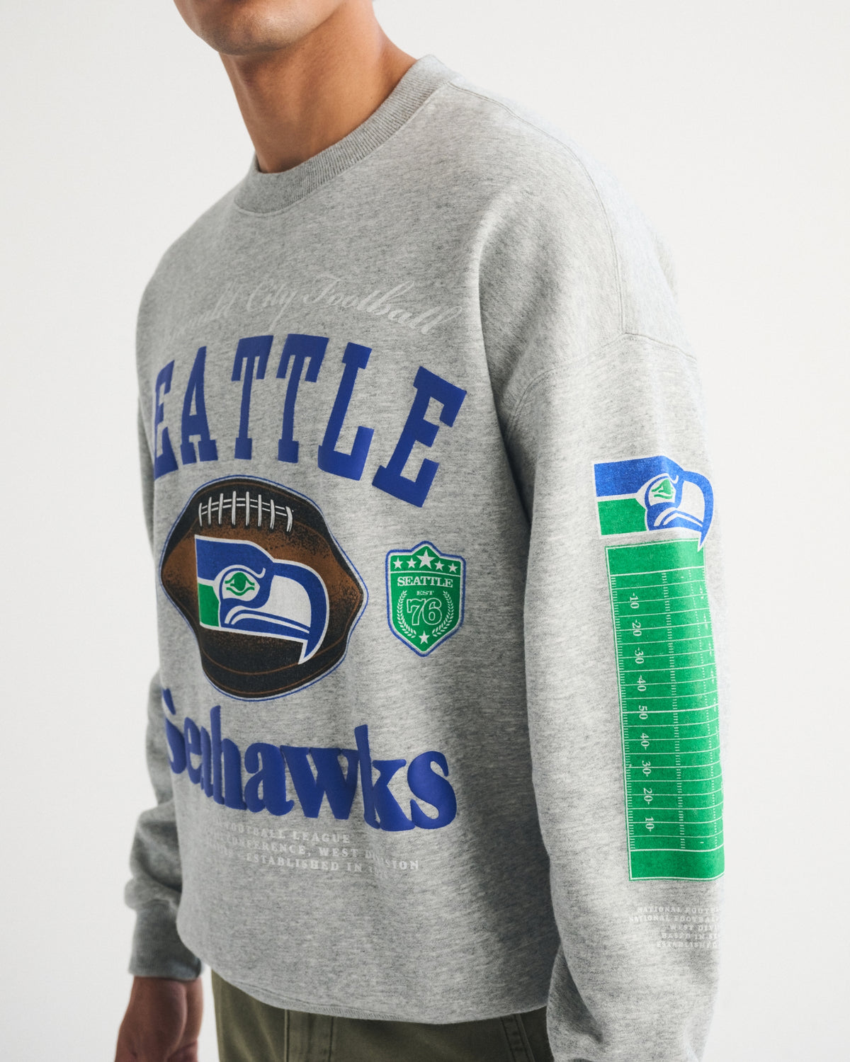 Abercrombie Green Bay Packers Crew Sweatshirt