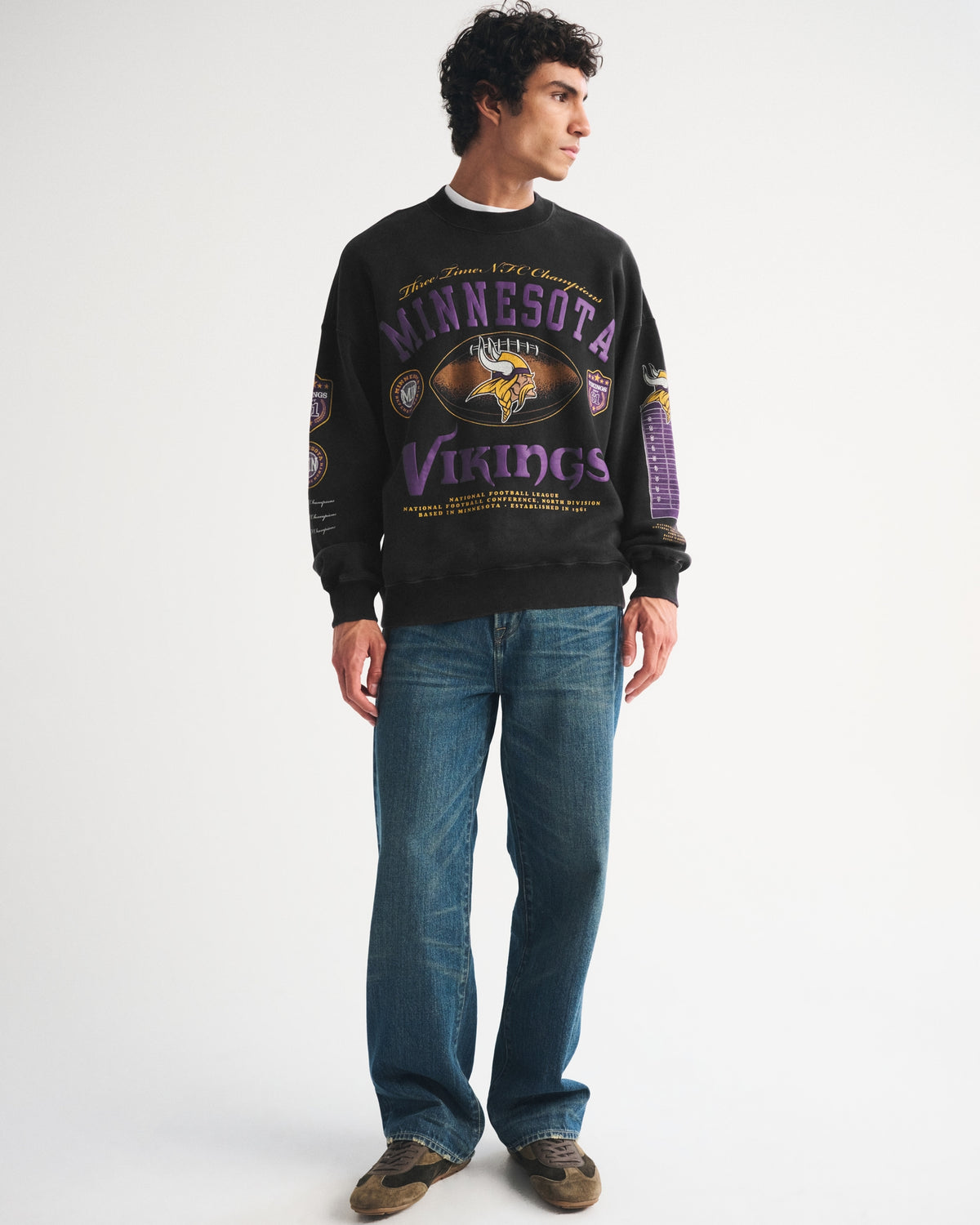Abercrombie Green Bay Packers Crew Sweatshirt