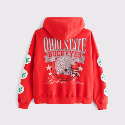 Abercrombie Ohio State Buckeyes Popover Hoodie