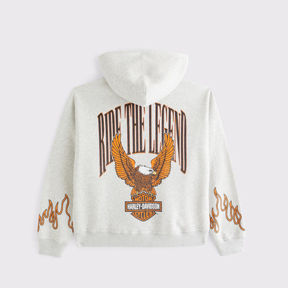 Abercrombie Harley-Davidson Full-Zip Hoodie