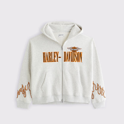 Abercrombie Harley-Davidson Full-Zip Hoodie