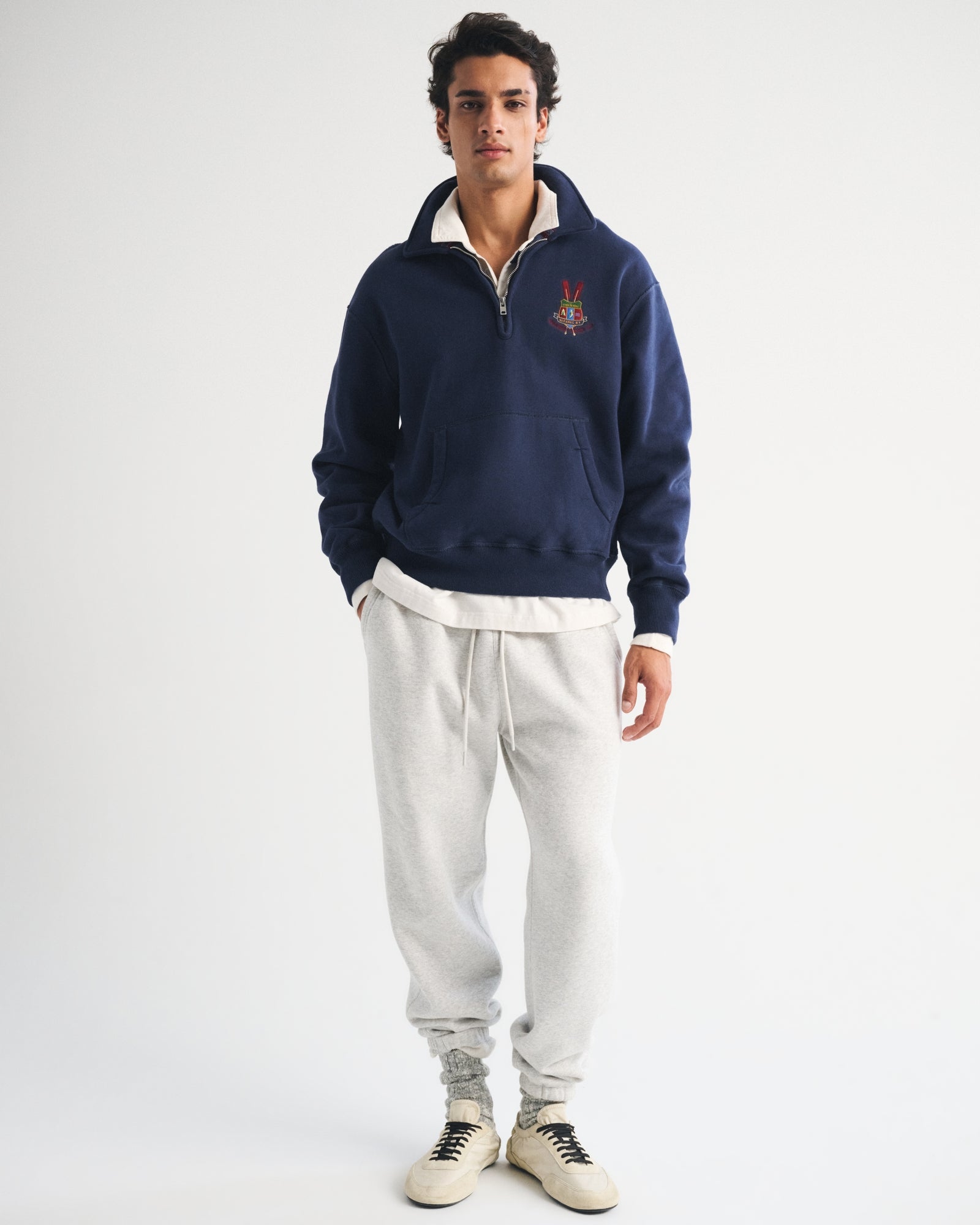 Abercrombie Heritage Heavyweight Popover Hoodie
