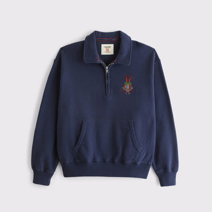 Abercrombie Heritage Heavyweight Popover Hoodie