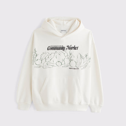 Abercrombie Farmer's Market Essential Popover Hoodie