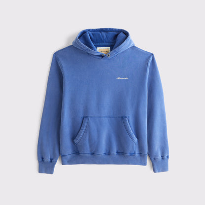 Abercrombie Heritage Heavyweight Logo Popover Hoodie