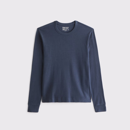 Abercrombie Long-Sleeve Essential Slim Ribbed Tee