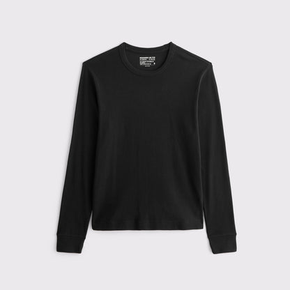 Abercrombie Long-Sleeve Essential Slim Ribbed Tee