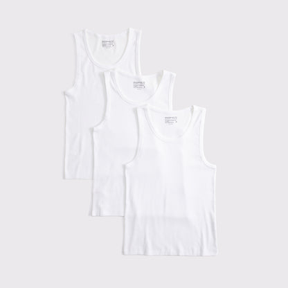 Abercrombie 3-Pack Essential Slim Ribbed Tank