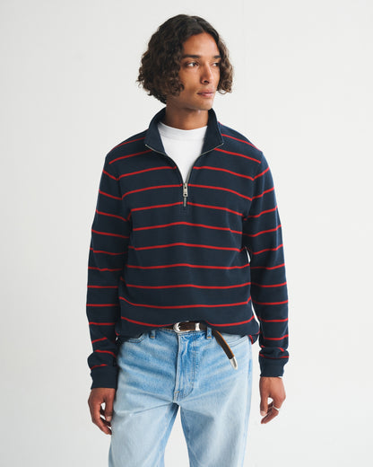 Abercrombie 100% Cotton French Rib Half-Zip