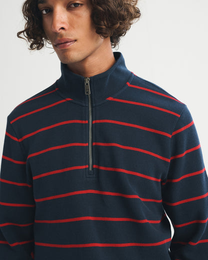 Abercrombie 100% Cotton French Rib Half-Zip