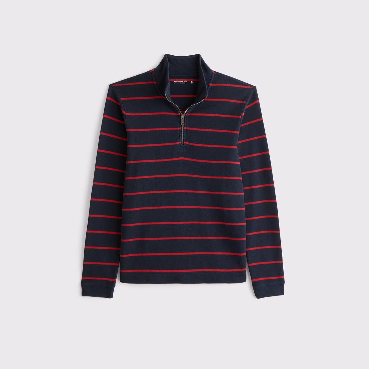 Abercrombie 100% Cotton French Rib Half-Zip