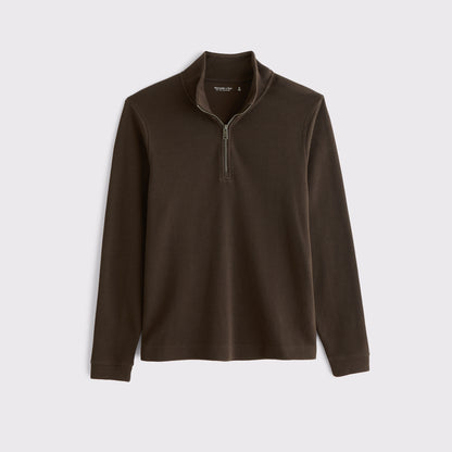 Abercrombie 100% Cotton French Rib Half-Zip