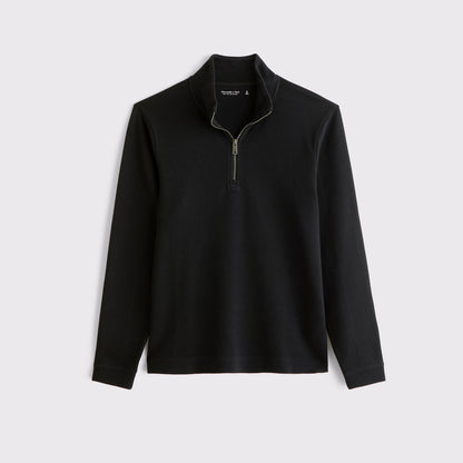 Abercrombie 100% Cotton French Rib Half-Zip