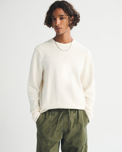 Abercrombie 100% Cotton Long-Sleeve French Rib Tee