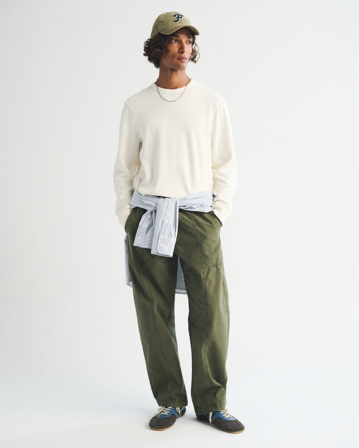 Abercrombie 100% Cotton Long-Sleeve French Rib Tee