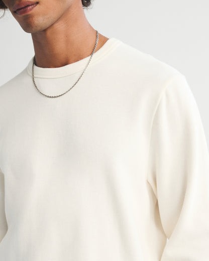 Abercrombie 100% Cotton Long-Sleeve French Rib Tee