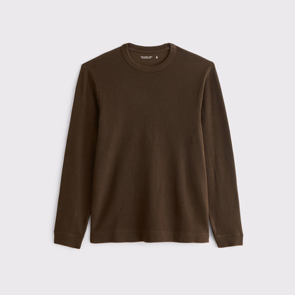 Abercrombie 100% Cotton Long-Sleeve French Rib Tee