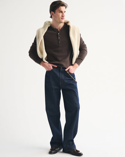Abercrombie Essential Slim Ribbed Henley