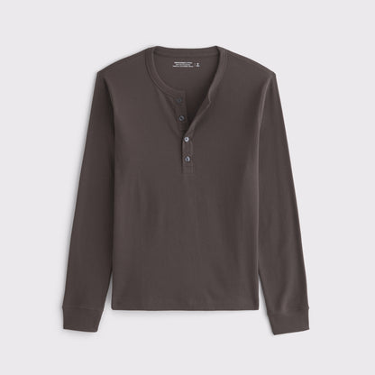 Abercrombie Essential Slim Ribbed Henley