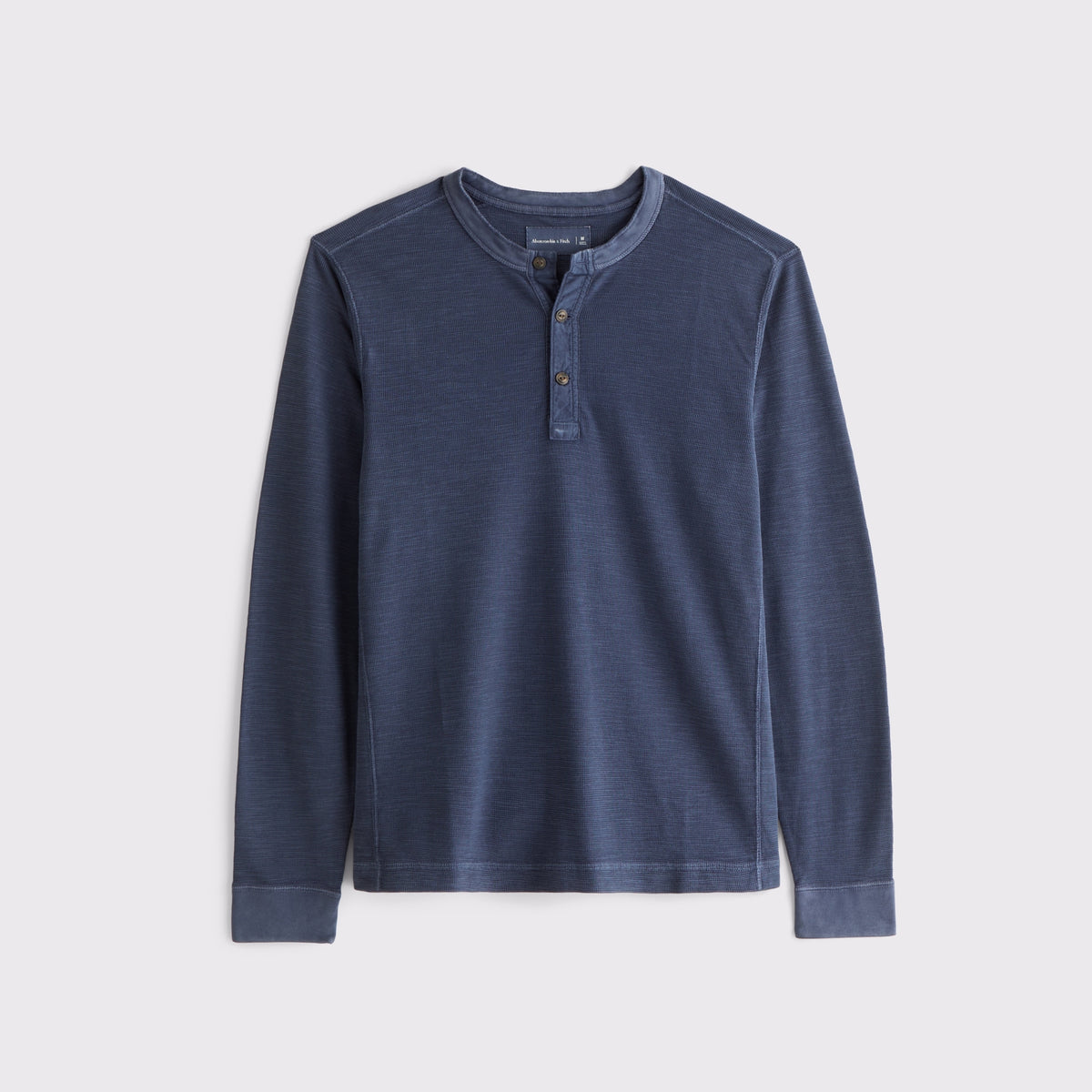 Abercrombie 100% Cotton Textured Henley