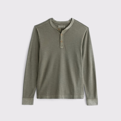 Abercrombie 100% Cotton Textured Henley