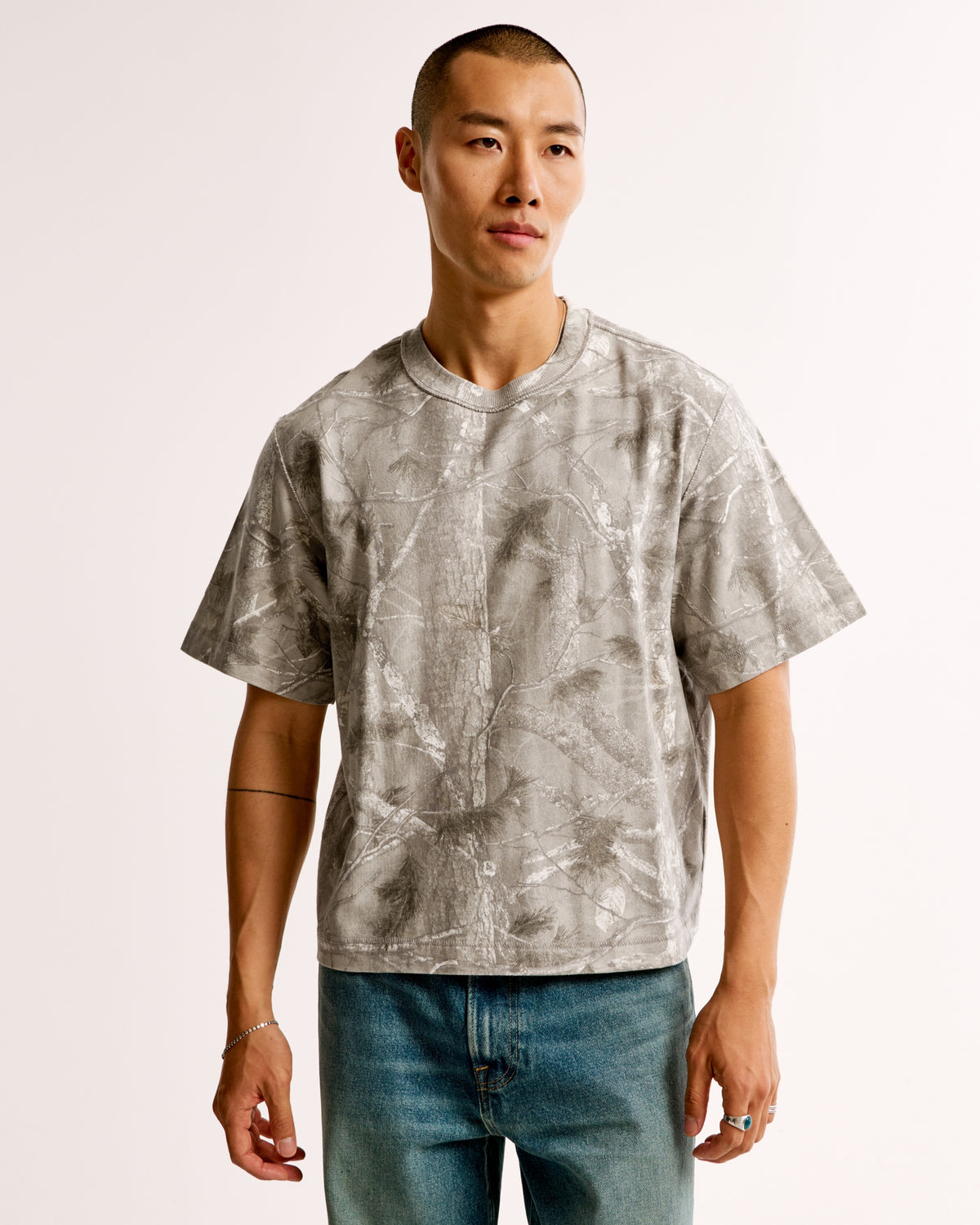 Abercrombie Premium Heavyweight Cropped Tee