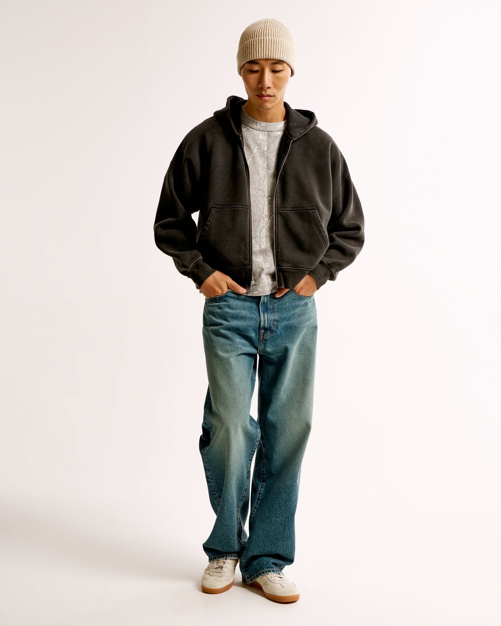 Abercrombie Premium Heavyweight Cropped Tee