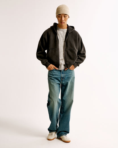 Abercrombie Premium Heavyweight Cropped Tee