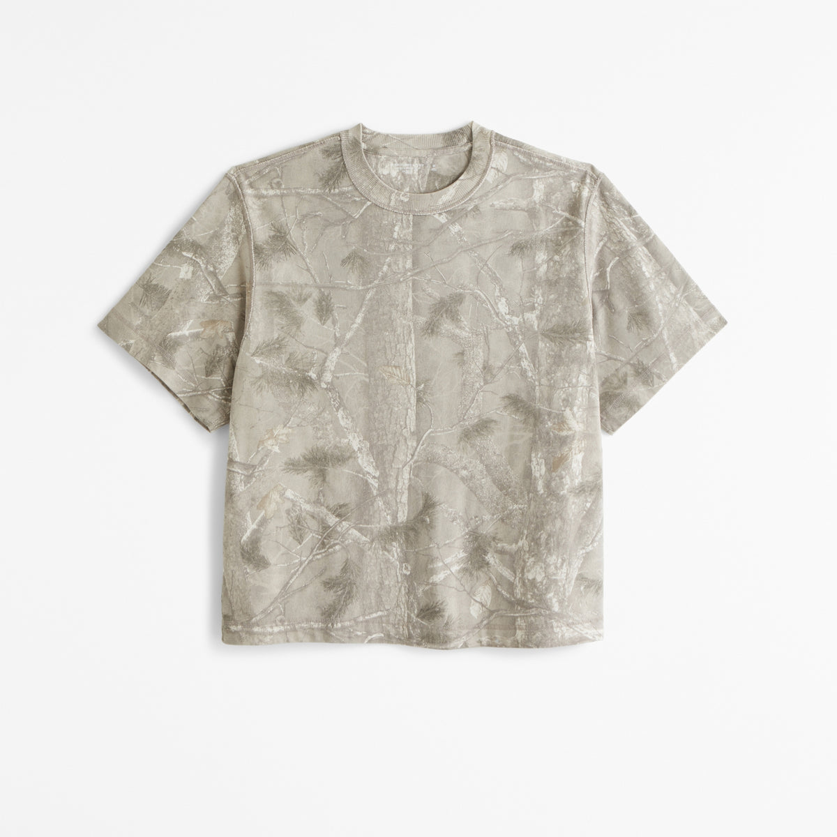 Abercrombie Premium Heavyweight Cropped Tee