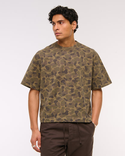 Abercrombie Premium Heavyweight Cropped Tee