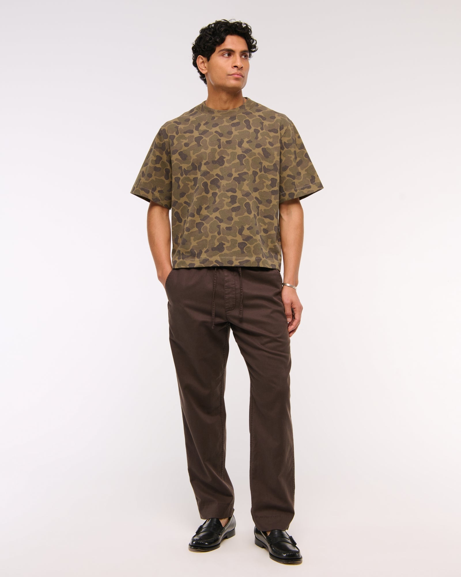 Abercrombie Premium Heavyweight Cropped Tee