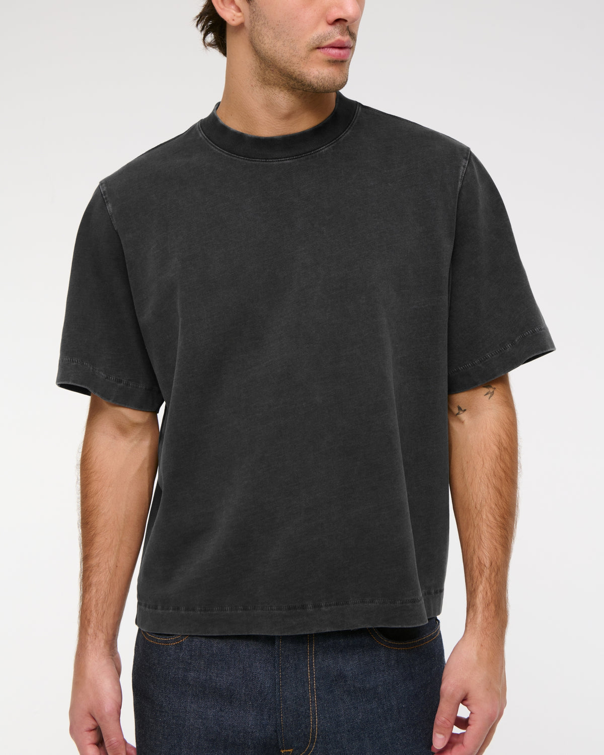 Abercrombie Premium Heavyweight Cropped Tee