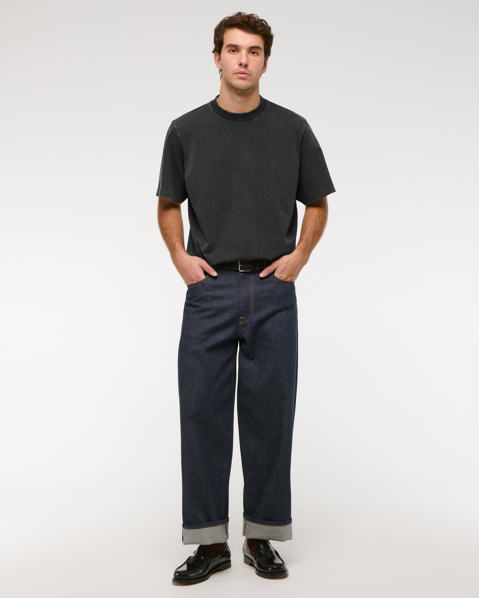 Abercrombie Premium Heavyweight Cropped Tee