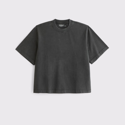 Abercrombie Premium Heavyweight Cropped Tee