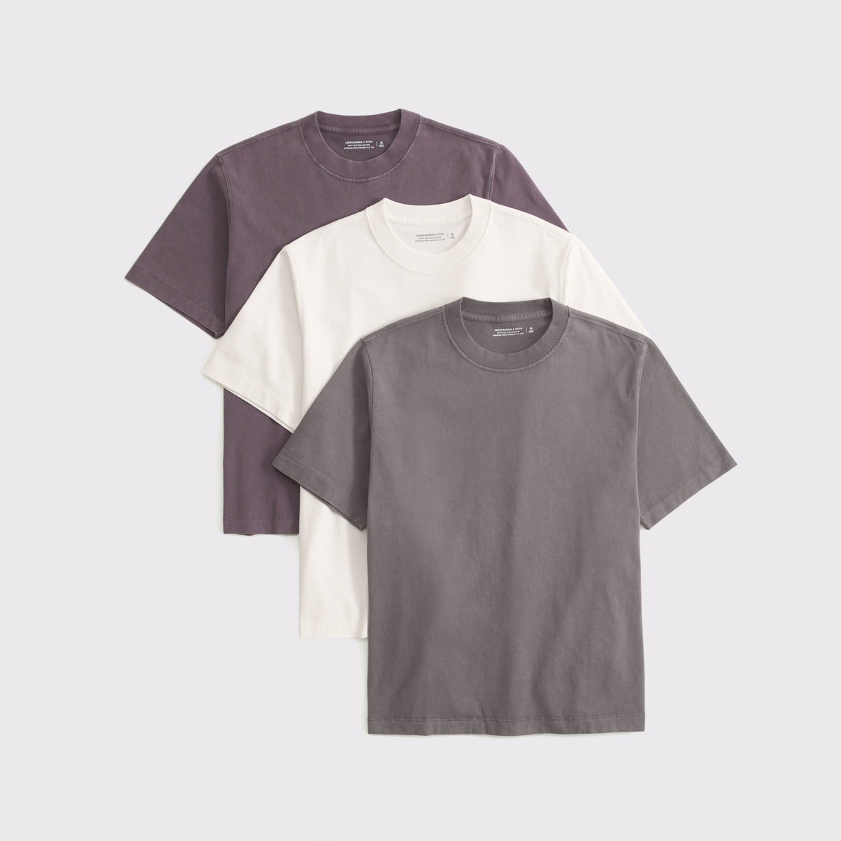 Abercrombie 3-Pack Premium Heavyweight 2.0 Tees