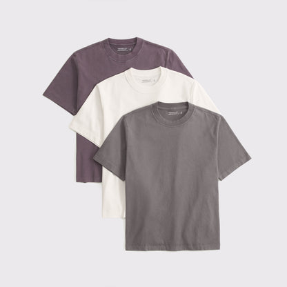 Abercrombie 3-Pack Premium Heavyweight 2.0 Tees