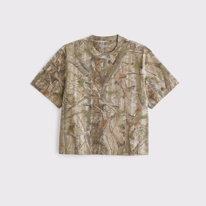 Abercrombie Premium Heavyweight Cropped Tee