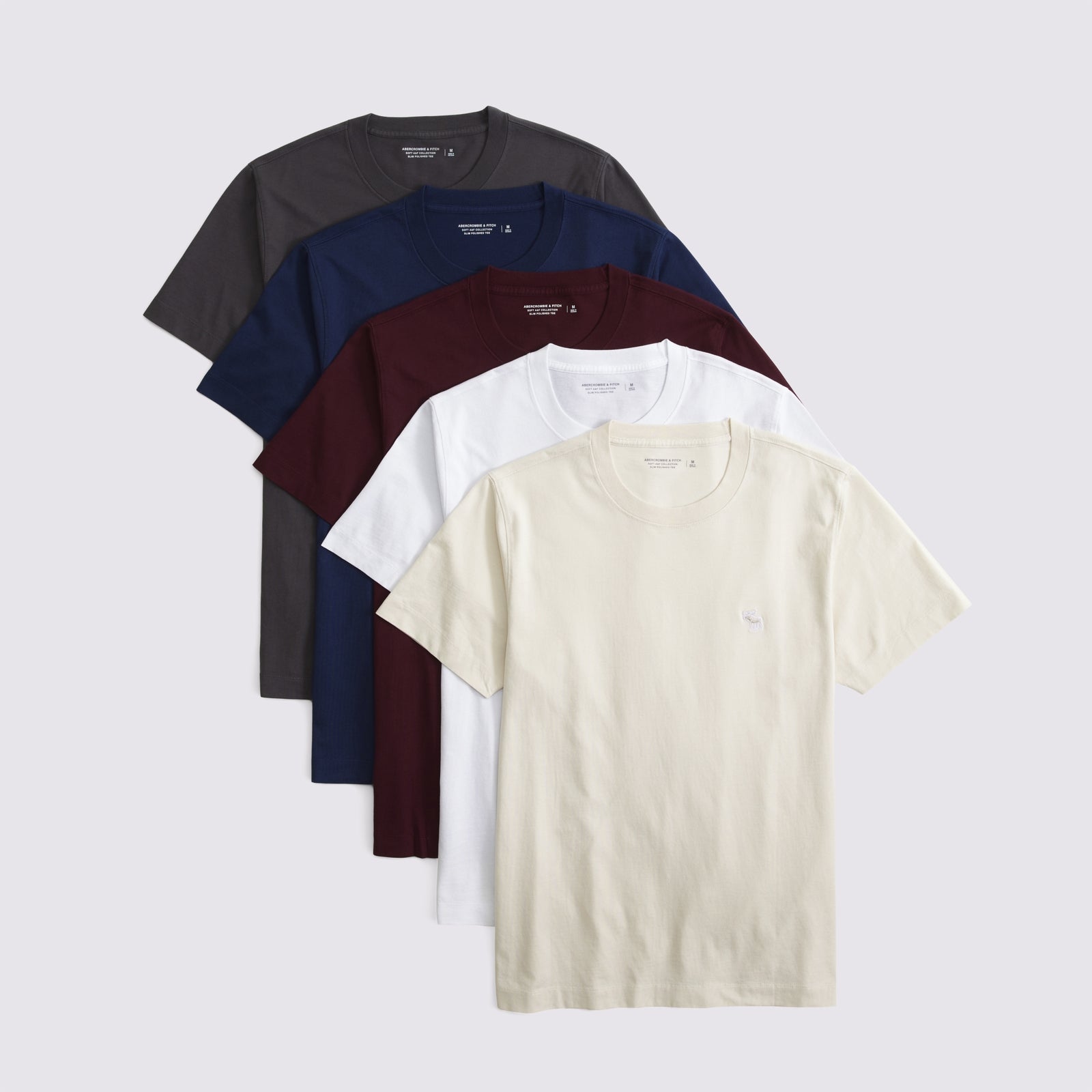 Abercrombie 5-Pack Slim Polished Signature Icon Tees