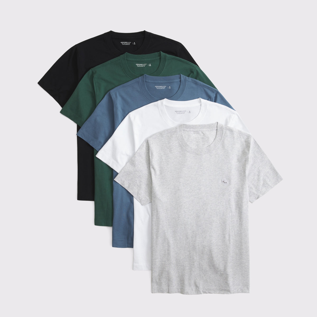 Abercrombie 5-Pack Slim Polished Signature Icon Tees