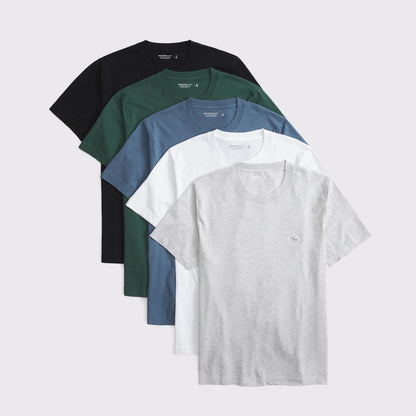 Abercrombie 5-Pack Slim Polished Signature Icon Tees