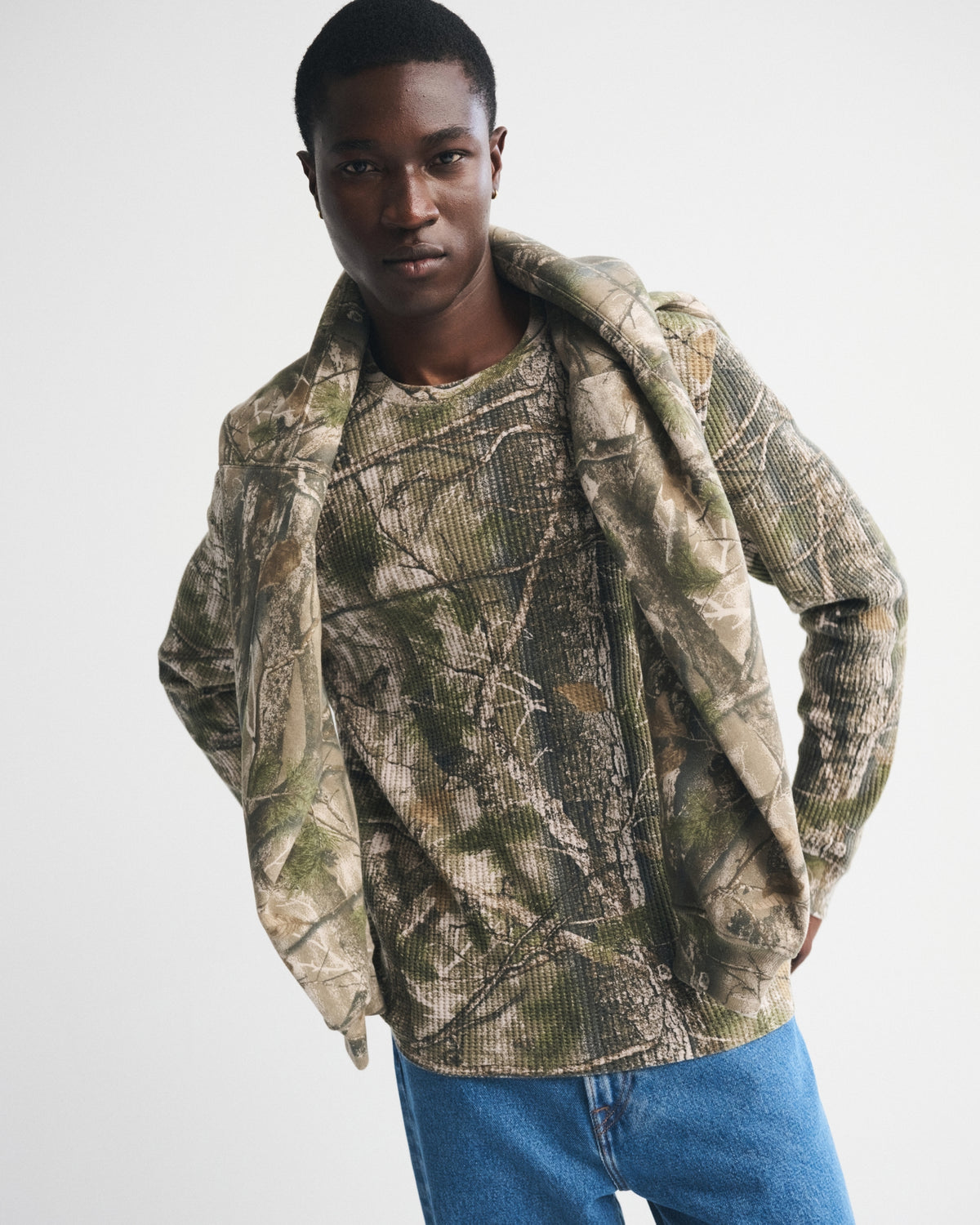 Abercrombie Long-Sleeve Classic Waffle Tee