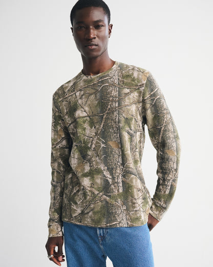 Abercrombie Long-Sleeve Classic Waffle Tee